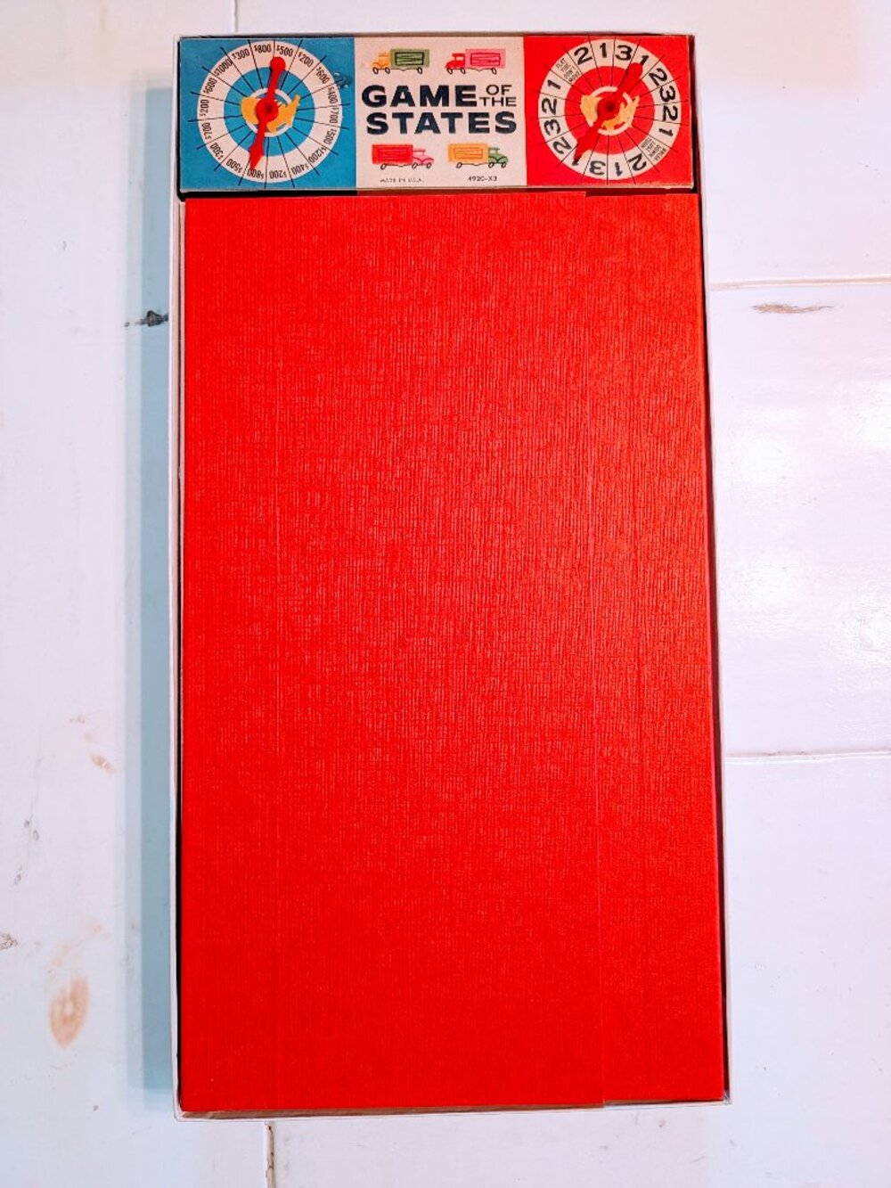 VTG 1960 Game of the States Milton Bradley #4920-X3 Complete USA Geography Board